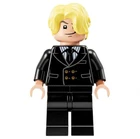 new LEGO Sanji "Black Leg" Vinsmoke Minifig, black tuxedo - One Piece set 75639