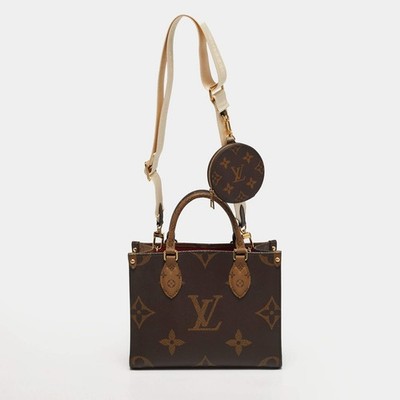 Louis Vuitton Onthego PM Monogram Giant Reverse Canvas Tote
