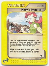 Expedition Base Set Mary's Impulse 142/165 NM Pokemon Uncommon Tcg Card on eBay