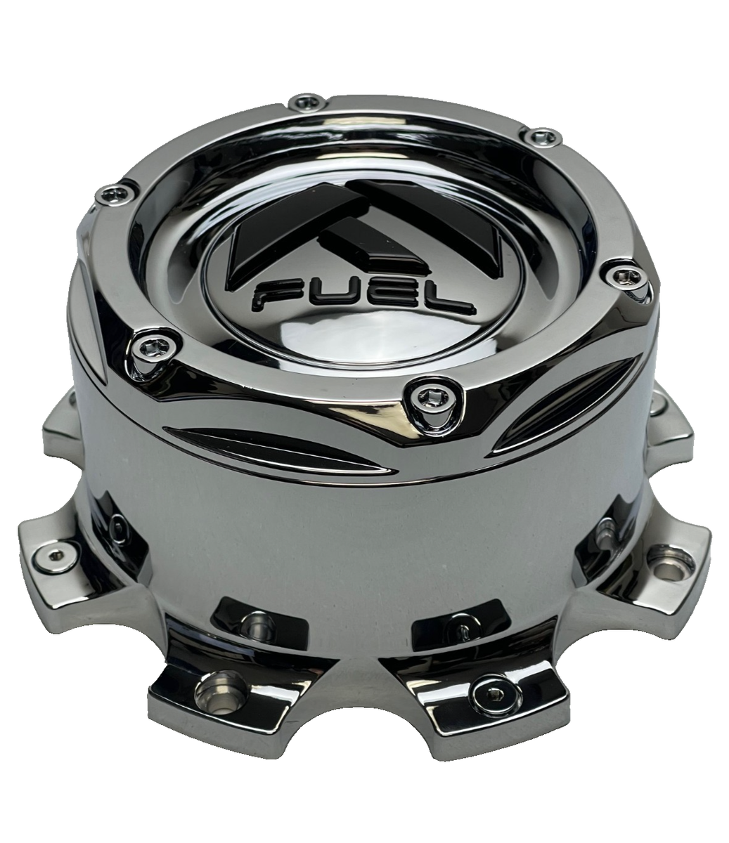 Fuel Chrome/Gloss Black Logo Wheel Center Cap W/Screws 1004-08T | eBay