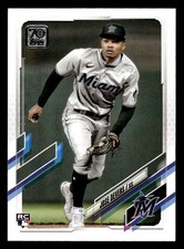 2021 Topps Update #US94 Jose Devers Rookie Card Miami Marlins. rookie card picture