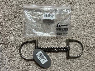4.5  Centaur SS King Dee Double Twist Horse Bit New With Tags