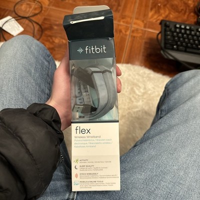 Fitbit Flex Wireless Wristband Activity Tracker Blue Grey, FB401SL