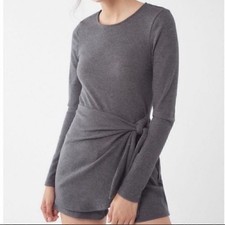 URBAN OUTFITTERS | Gloria Ribbed Knit Skort Romper F173