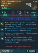 Borderlands 4 🌟 QUEEN’S REST SHOCK RIPPER JAKOBS TORGUE STICKY 🌟 MAX DPS🌟