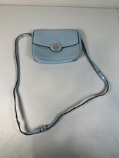 Tory Burch Light Blue Robinson Shoulder Bag with Stains