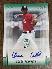 CHASE COSTELLO 2017 LEAF PERFECT GAME GREEN AUTOGRAPH #10/10 LSU BREWERS
