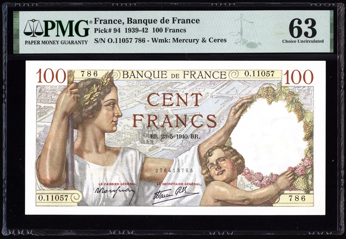 PMG French Paper Money for sale | eBay