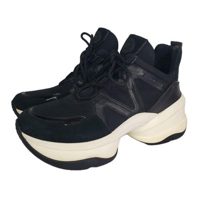 Michael Kors Olympia Extreme Trainers Black Sneakers Women's  Size US 10