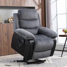 HOMCOM Power Lift Massage Chair Recliner with Heat for Elderly
