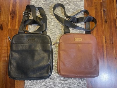 Lot Of Two Bugatti Blackbook Leather Crossbody Bags