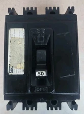 Federal Pacific Electric - NEF433050 50A Circuit Breaker  See pics