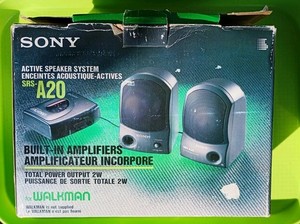 Sony Lautsprecher SRS-A20 für Walkman oder Computer  / Laptop Mit Verpackung