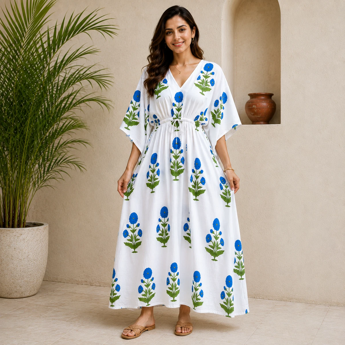 print maxi dress Artistic Jacket & Vest Size:44 US - 54 EU Madelyn Wish-Bone® House Italian Salad elongated bodice