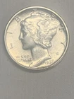1937 D Mercury Dime ABOUT UNCIRCULATED ++