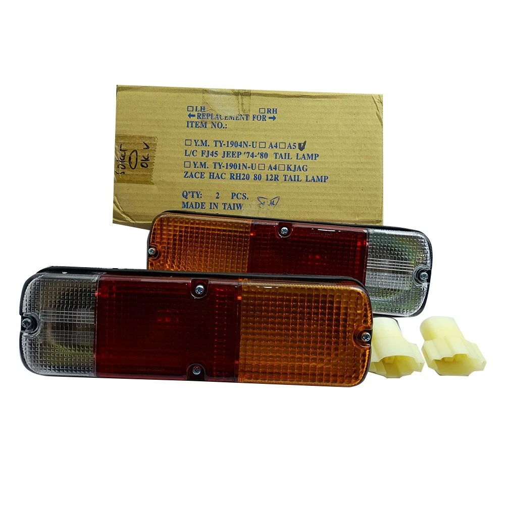 Pair Of Rear Reflector Lamps For 1974-1980 Toyota Land Cruiser FJ40, FJ45, BJ40