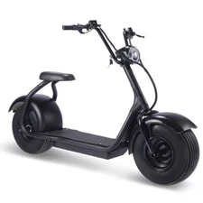MotoTec Electric Scooter Fat Tire 60V 2000W 18Ah Lithium Black Edition