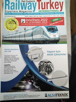 Rail Systems Railway Turkey Ausgabe 37: Juli-September 2022