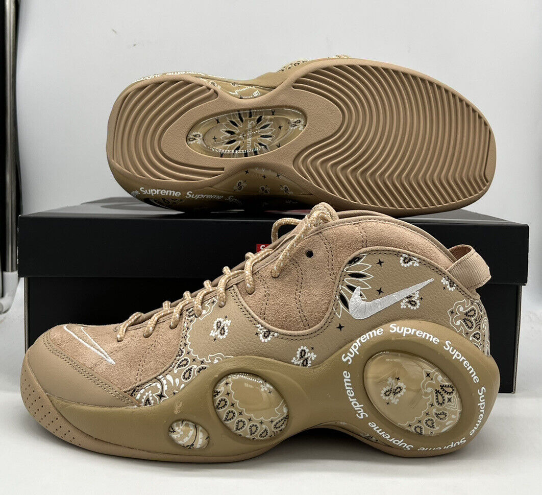 Supreme x Nike Zoom Air Flight Tan Hemp Wheat DJ Mens