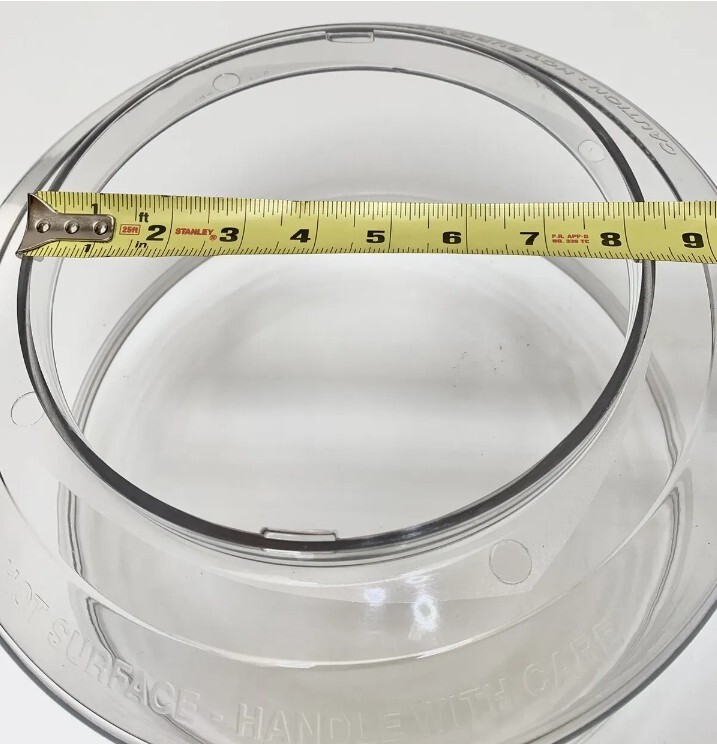 NuWave Pro Infrared Oven Replacement Part Clear Dome Fits 20201