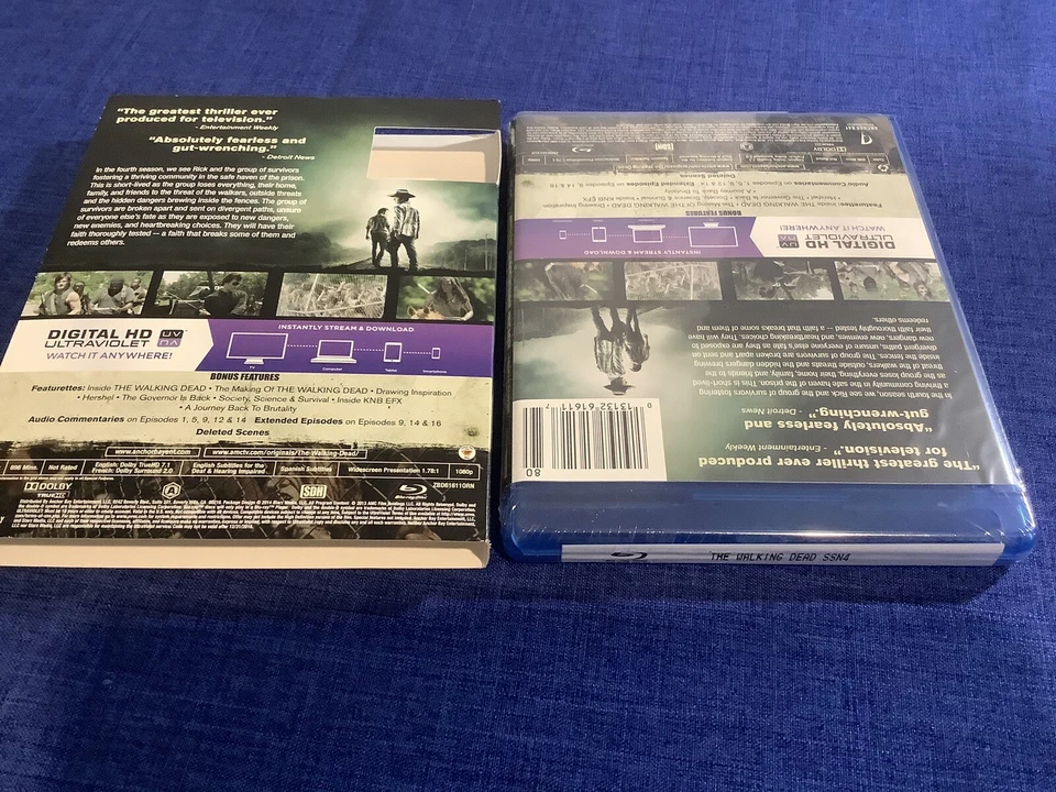 WALKING DEAD: SEASON 4 (BLURAY) Brand New Sealed Region A + Slipcover Horror - Image 4 of 4