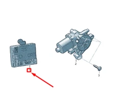 VOLKSWAGEN GOLF 5G MK7 FRONT PASSENGERS DOOR CONTROL UNIT 5Q0959592D