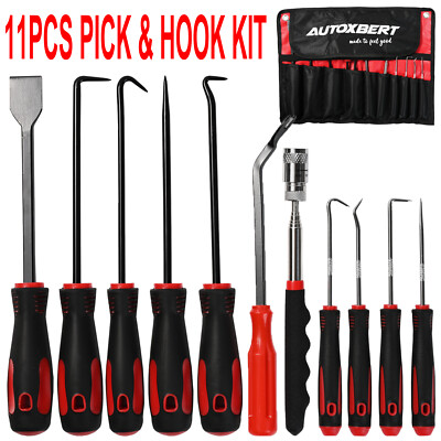 11x Set Pick And Hook Automobile Electronic Hand Tool Scraper Oring Seal Removal