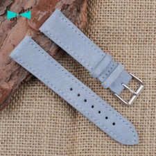 CINTURINO OROLOGIO IN PELLE SCAMOSCIATO celeste cielo vintage 18 19 20 22 24 mm