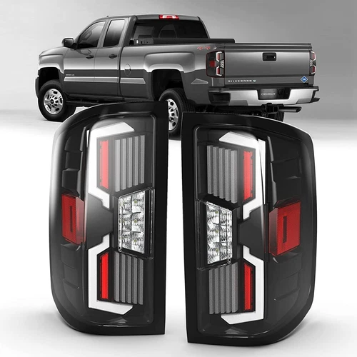 Tail Lights For 2014-2018 Chevy Silverado 1500 2500 3500HD LED Sequential Signal