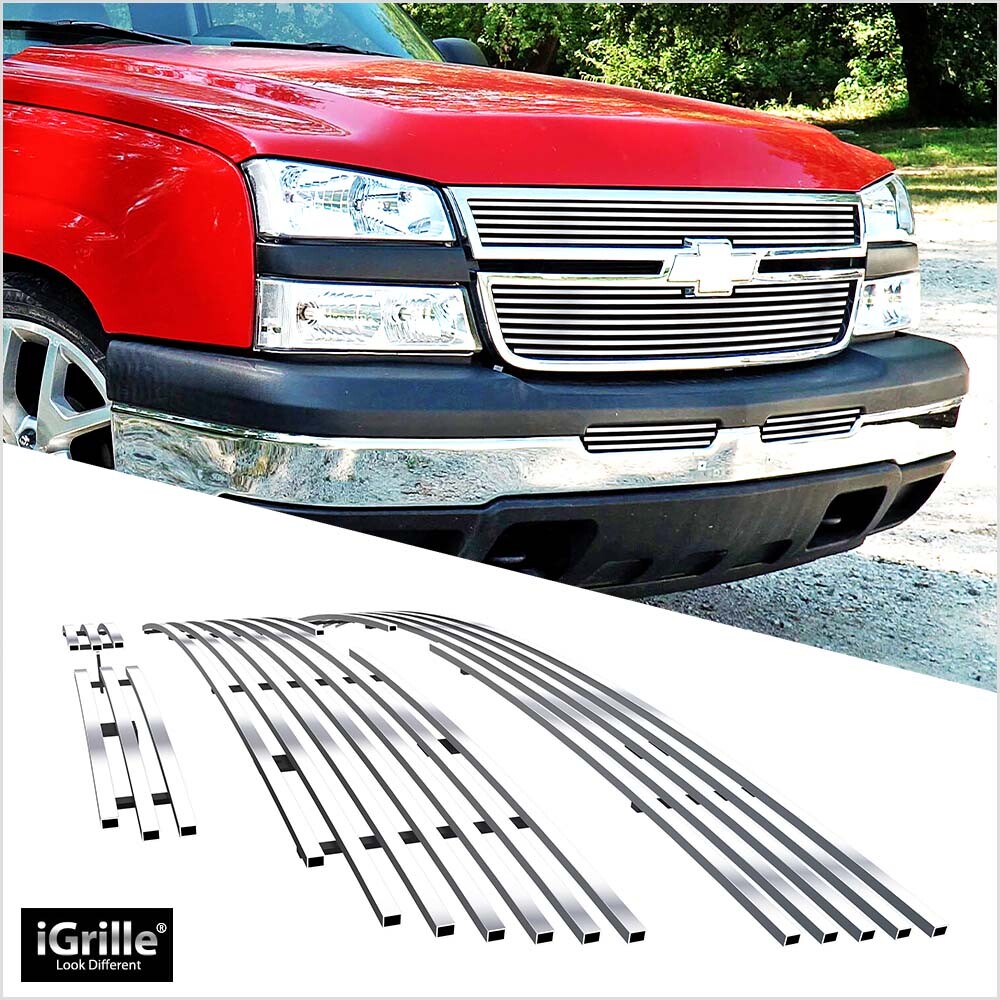 Fits 2006 Chevy Silverado 1500/05-06 2500 Billet Grille Grill Combo