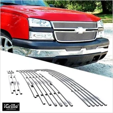 Fits 2006 Chevy Silverado 1500/05-06 2500 Billet Grille Grill Combo