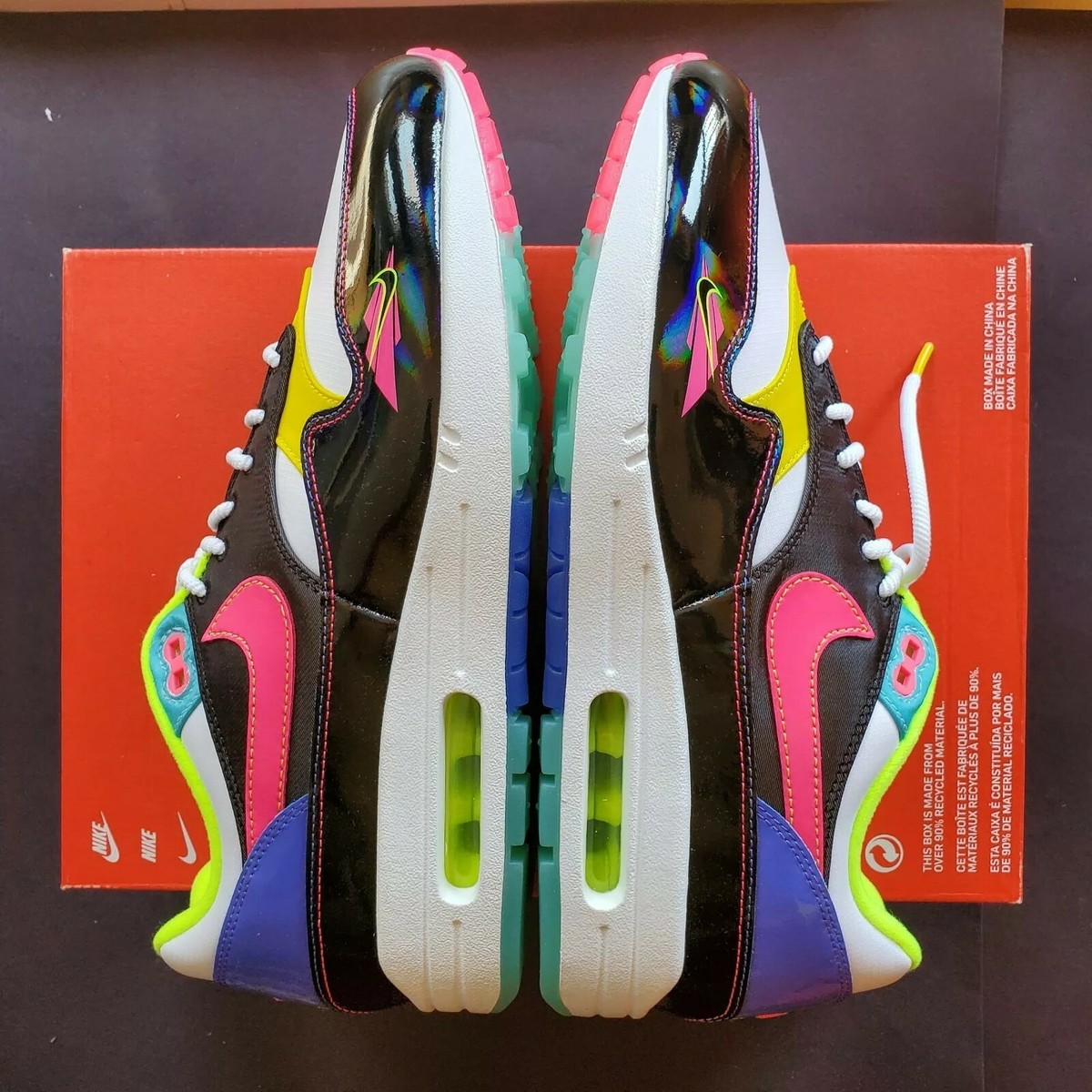 Nike Air Max 1 90s Water Sports 2020 Mens Size 10‎ Shoes CZ7920-001 Nike Air Max 1 90s Water Sports 2020 Men main image 3