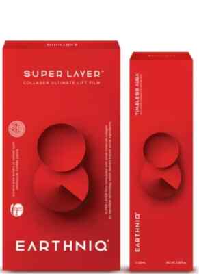 Earthniq Super Layer Collagen Kit Ultimate Lift Film 20 Stück + Synergy Mist ...