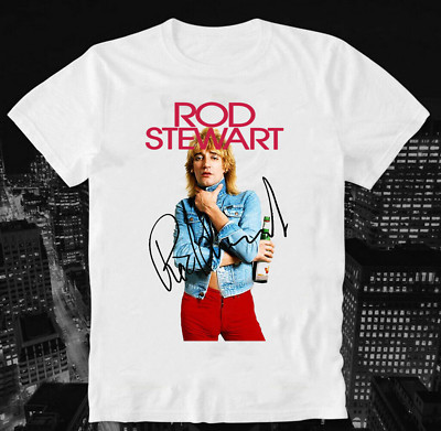 Rod Stewart 1977 Short Sleeve Cotton T- Shirt Unisex All Size S to 5XL