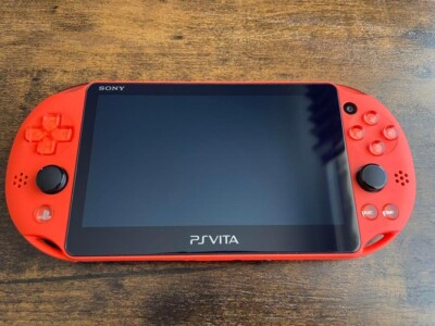 PS Vita Metallic Red PCH 2000 ZA26 PSV Slim Console Good Condition Tested