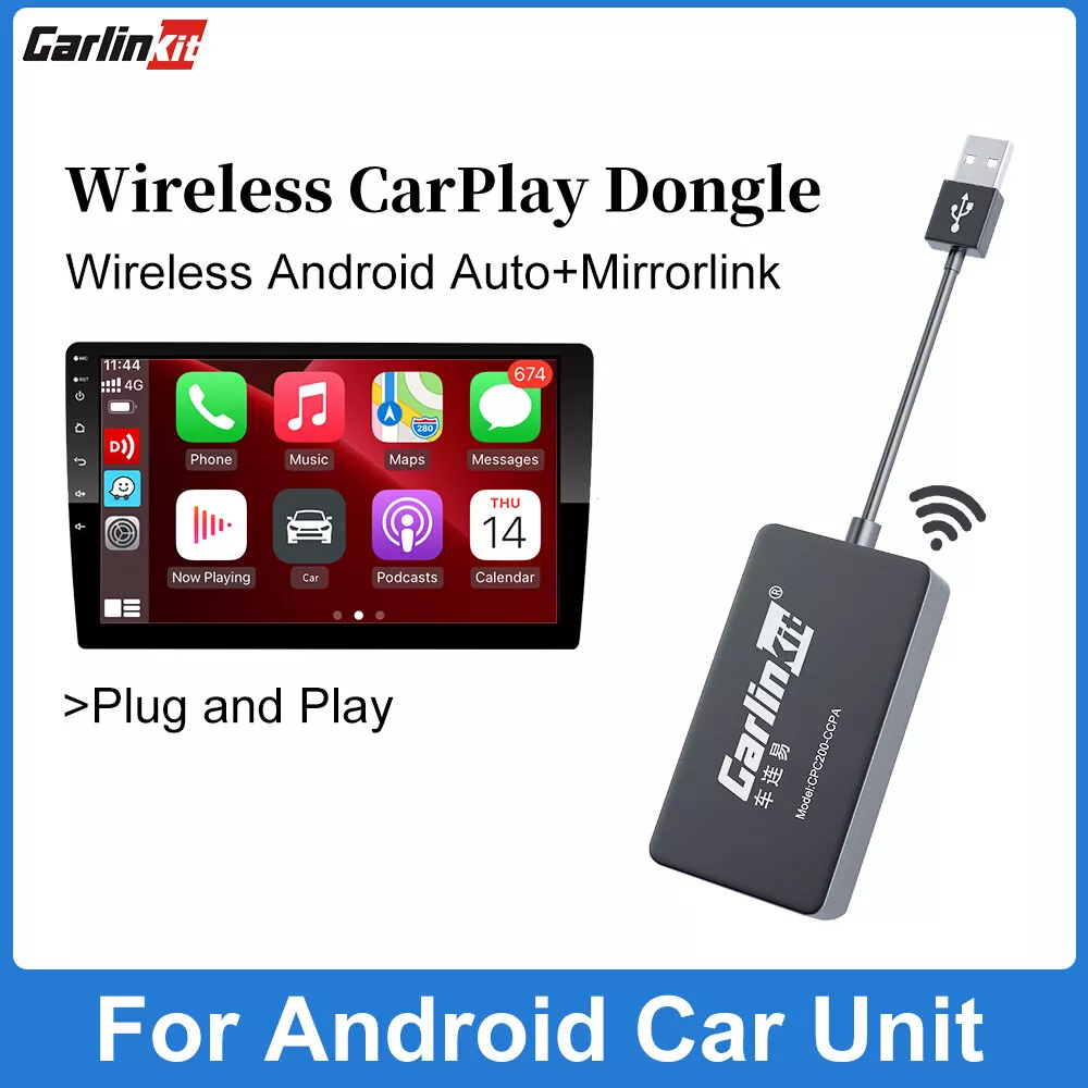 Carlinkit USB Wireless Android Auto Apple CarPlay Adapter Dongle