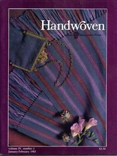 Handwoven by Interweave Press 1983 Volume 4 Nr. 1-4 missing Nov/Dec