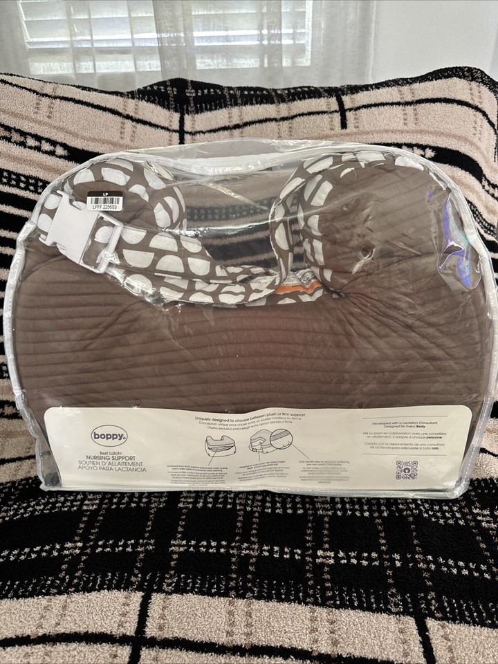 Boppy Best Latch Nursing Pillow Mocha Half Dome NEW eBay