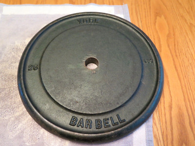 (1) YORK Barbell Vintage 25 Pound Standard Weight Plate