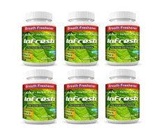 InFresh Bad Breath Chewable Tablets All Natural 6-Pack