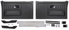 1986 Chevy Gmc Truck Black Front Door Panel Kit Wo Switches 81-56664-bkitwo 1986 Chevy Gmc Truck Black Front Door Panel Kit Wo Switches 81-56664-bkitwo