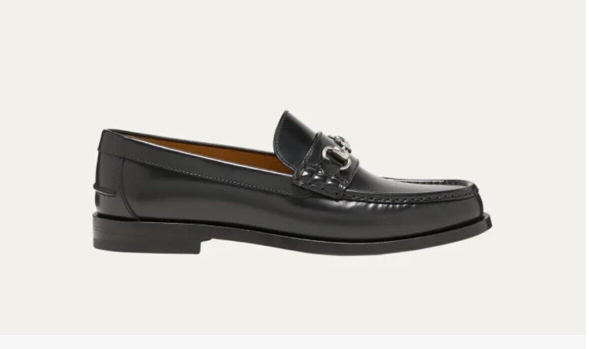 Gucci Men's Kaveh Black Leather Horse bit Loafers G 9/US 9.5 Gucci Men's Kaveh Black Leather Horse bit Loafers G 9/US 9.5
