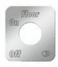 GG Switch Plate for Kenworth Floor Lights Stainless Steel Block Letters #68539