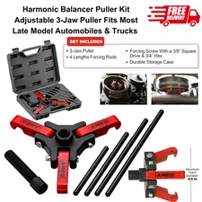Adjustable 3-Jaw Harmonic Balancer Puller Kit – Removes Pulleys in Tight Spaces