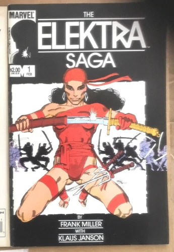 Daredevil The Elektra Saga comic book  #1 1984 Frank Miller vintage Marvel