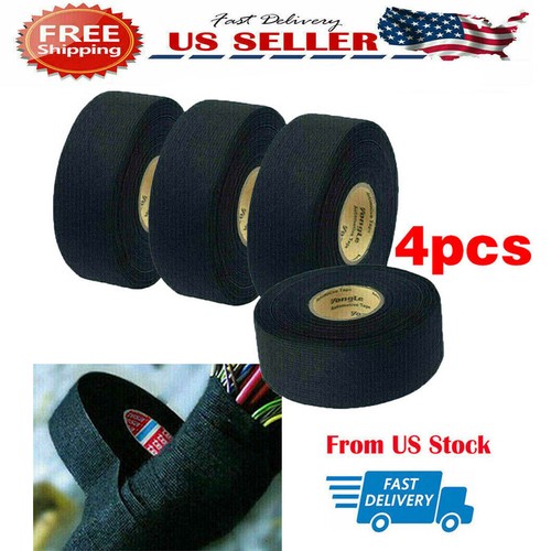 4Rolls 82ft Car Wiring Loom Tape Adhesive Cloth Fabric Harness