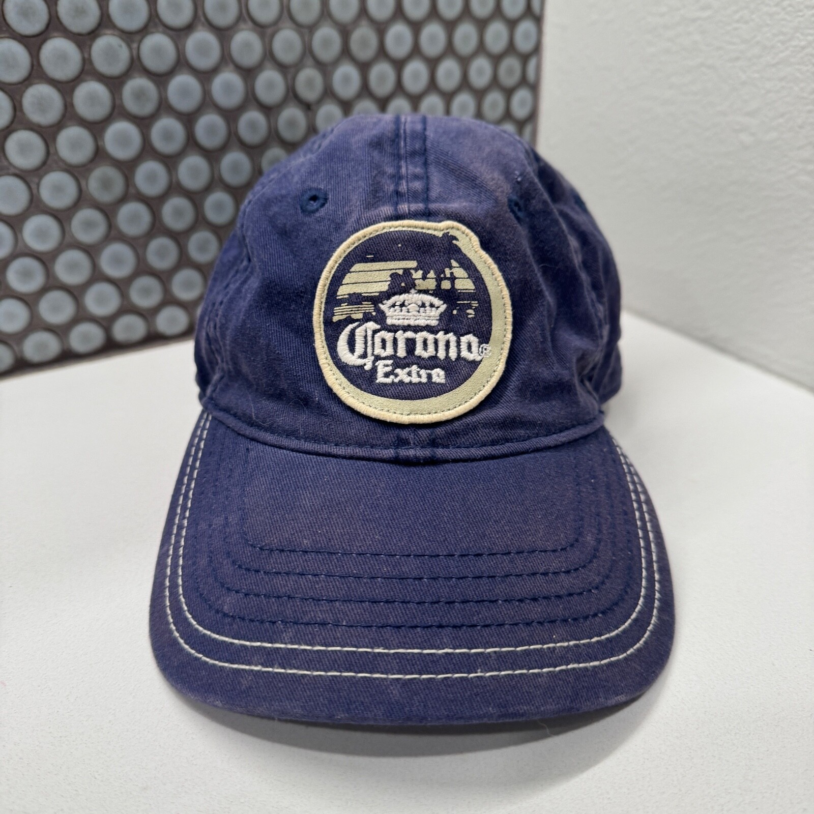 Corona Extra  Hat Cap Blue Strap Back Blue Logo Front Adjustable Outdoor