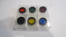 Celestron 6pc Filter Set For 1.25" Telescope blue #80a red #25 green #56 yellow