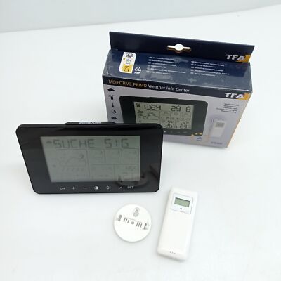 TFA-Dostmann METEOTIME PRIMO Wetterstation - Schwarz
