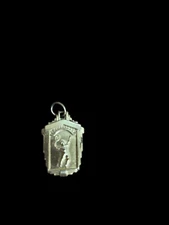 Vintage 1953 Boys Doubles Tennis  Pendant Charm